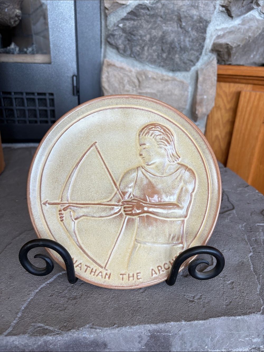Vintage 1975 Frankoma Pottery, Jonathan the Archer, Teenager of the Bible Series